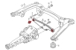 Preview: Rear Differential Polyurethane Carrier Mounts - Street - Audi B4/B5