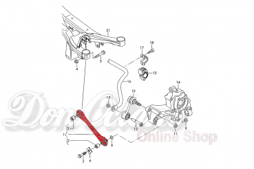 Adjustable rear toe links metal rod ends Audi TT TTS TTRS 8J 8S RS3 S3 A3 8P 8V 8FL Golf Mk5 Mk6 Mk7 Scirocco