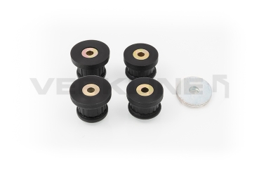 Polyurethane Subframe Bushings B2/B3/B4 - M10 - Track Hardness Black