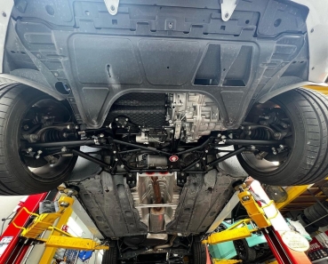 Adjustable tubular front race wishbones with modified kinematics MQB Audi RS3 S3 A3 8V Golf Mk7 Seat Leon 5F