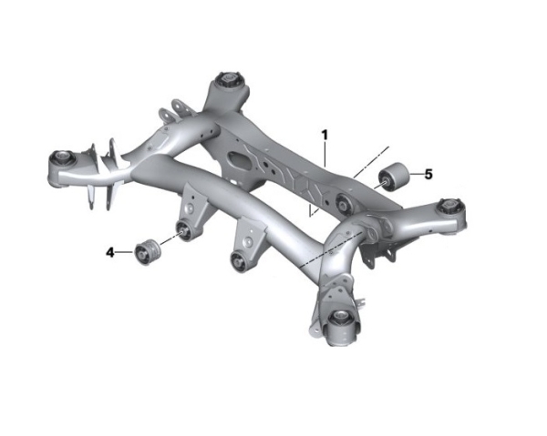 Rear Lightweight Tubular Subframe Toyota Supra A90 A91