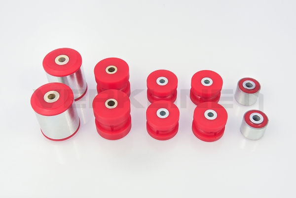 Full Front Polyurethane Wishbones Bushings Kit - Audi - Street Hardness