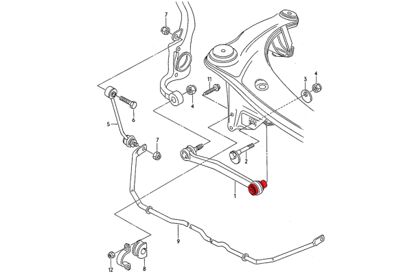 Rear Inner Track Rod Bushes - Track hardness