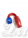 PTFE Alu-Fitting rot/blau 180 Grad DASH08